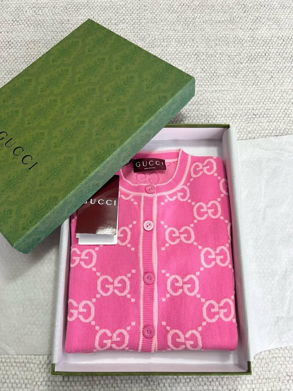 Gucci GG Pamuklu Jakarlı Hırka - Glimmer of Luxury