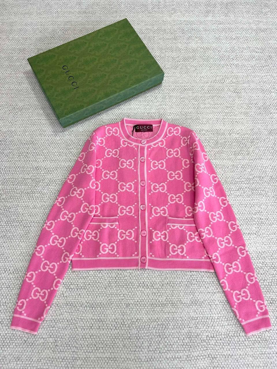 Gucci GG Pamuklu Jakarlı Hırka - Glimmer of Luxury