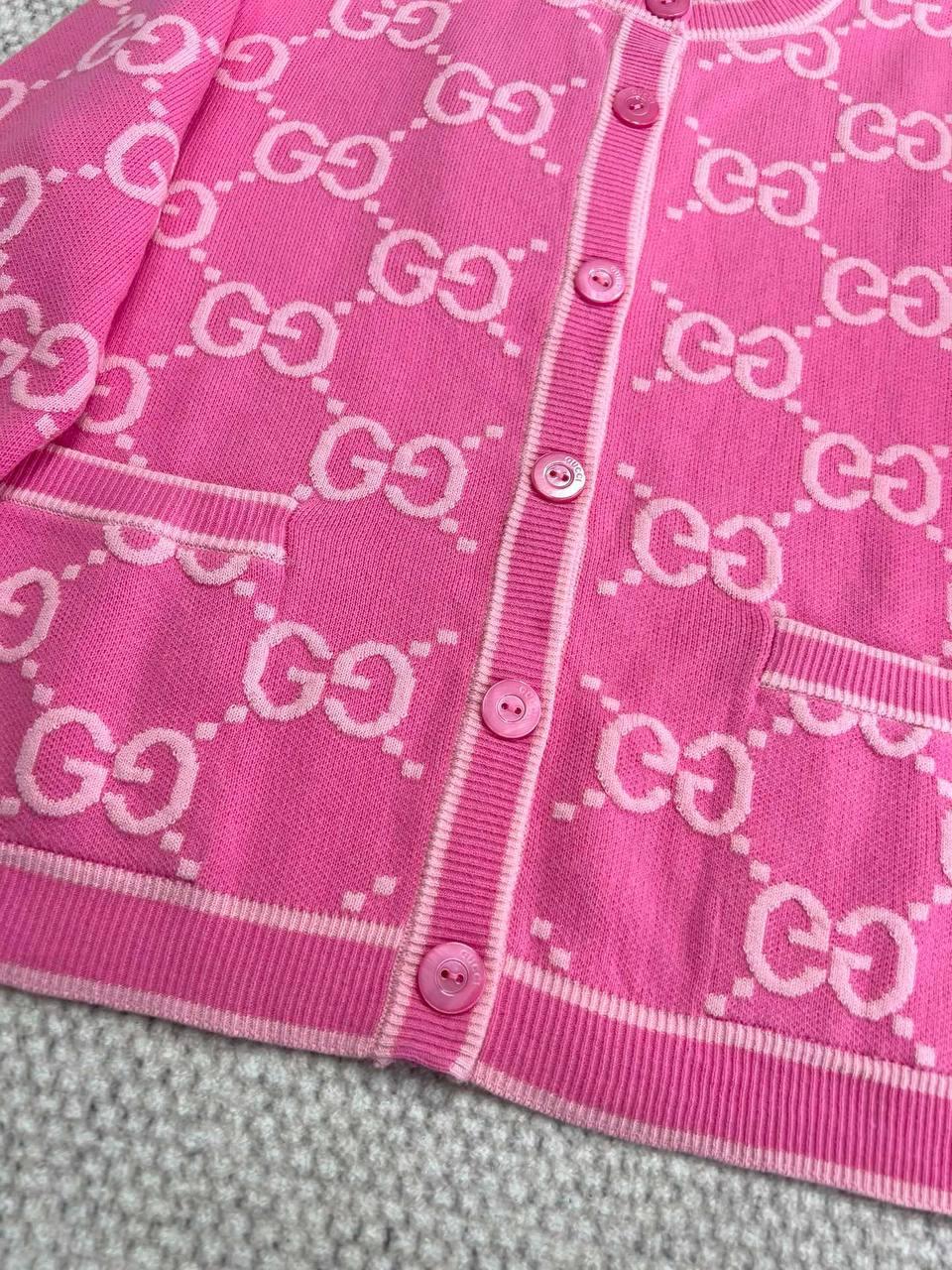 Gucci GG Pamuklu Jakarlı Hırka - Glimmer of Luxury