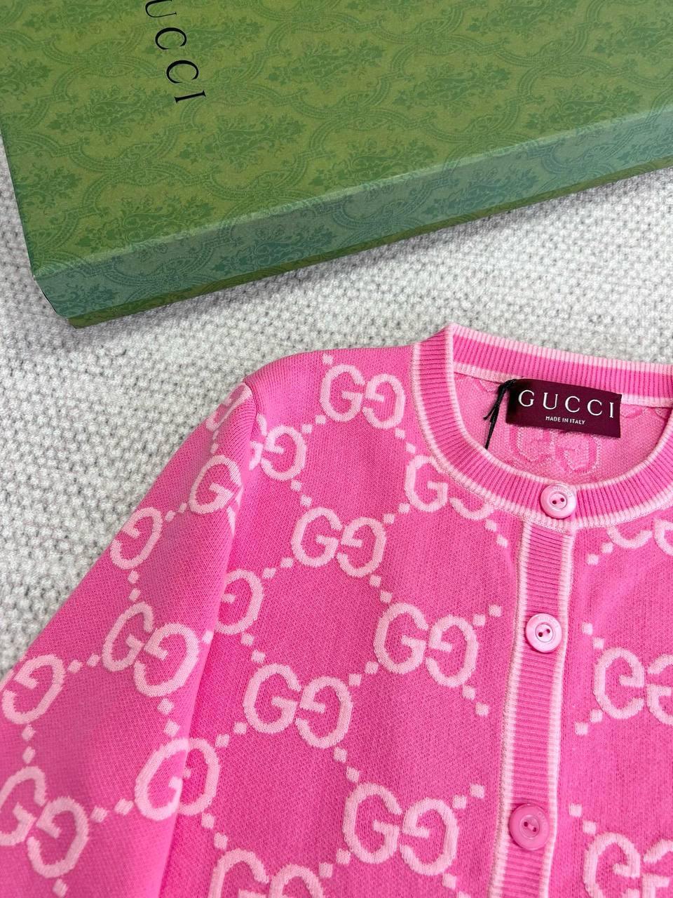 Gucci GG Pamuklu Jakarlı Hırka - Glimmer of Luxury