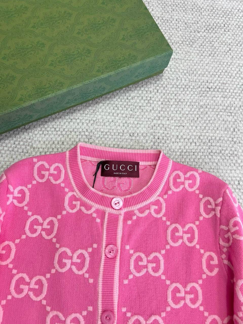 Gucci GG Pamuklu Jakarlı Hırka - Glimmer of Luxury
