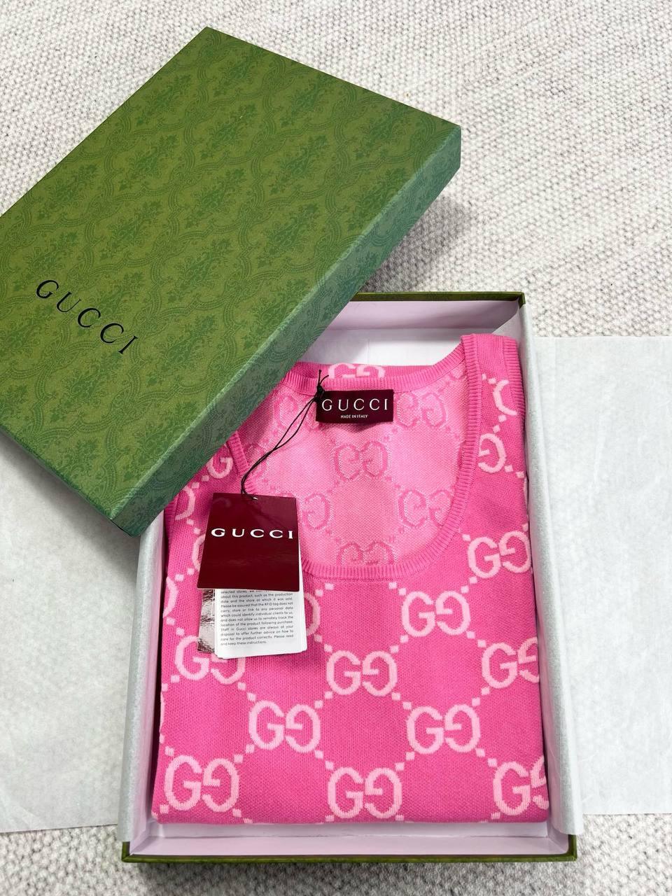 Gucci GG Pamuklu Jakarlı Elbise - Glimmer of Luxury