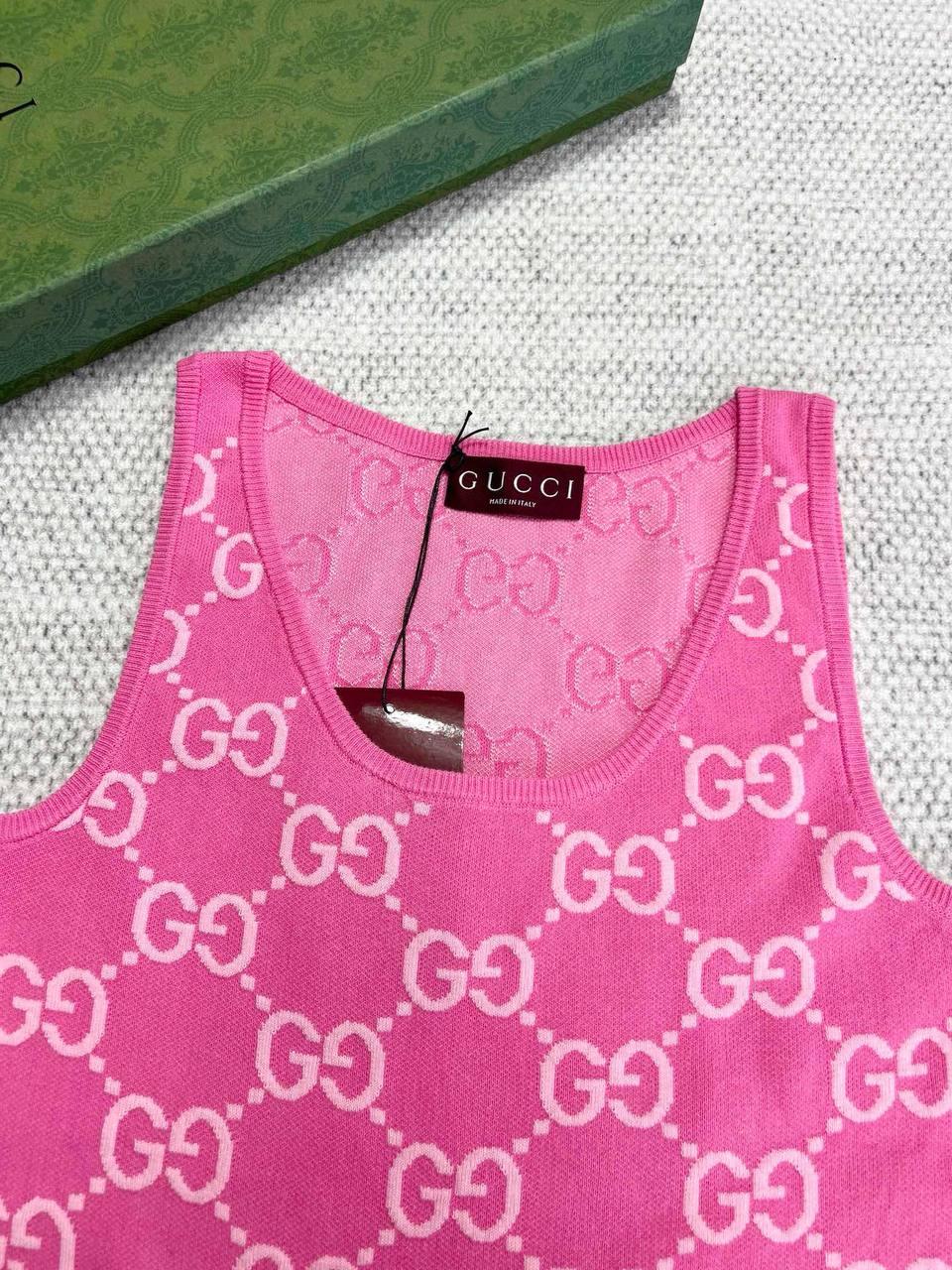 Gucci GG Pamuklu Jakarlı Elbise - Glimmer of Luxury