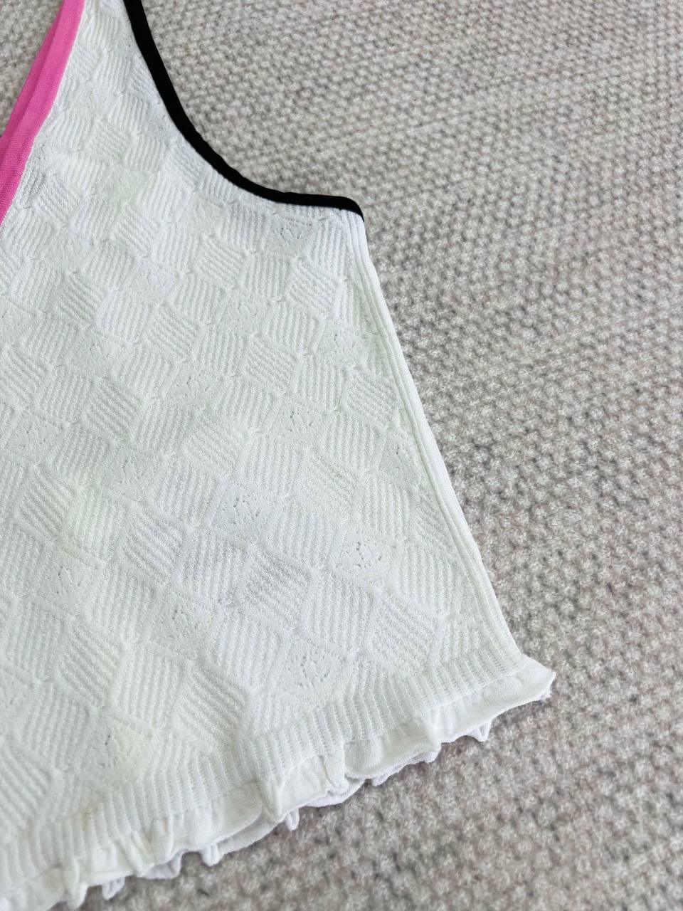 Chanel Çok Renkli V Yakalı Atlet - Glimmer of Luxury