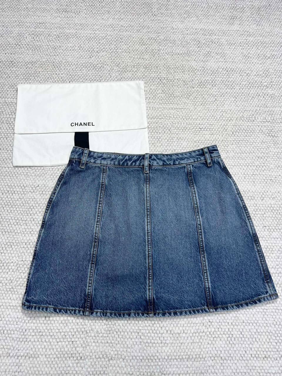 Chanel Logo Cepli Kot Mini Etek - Glimmer of Luxury
