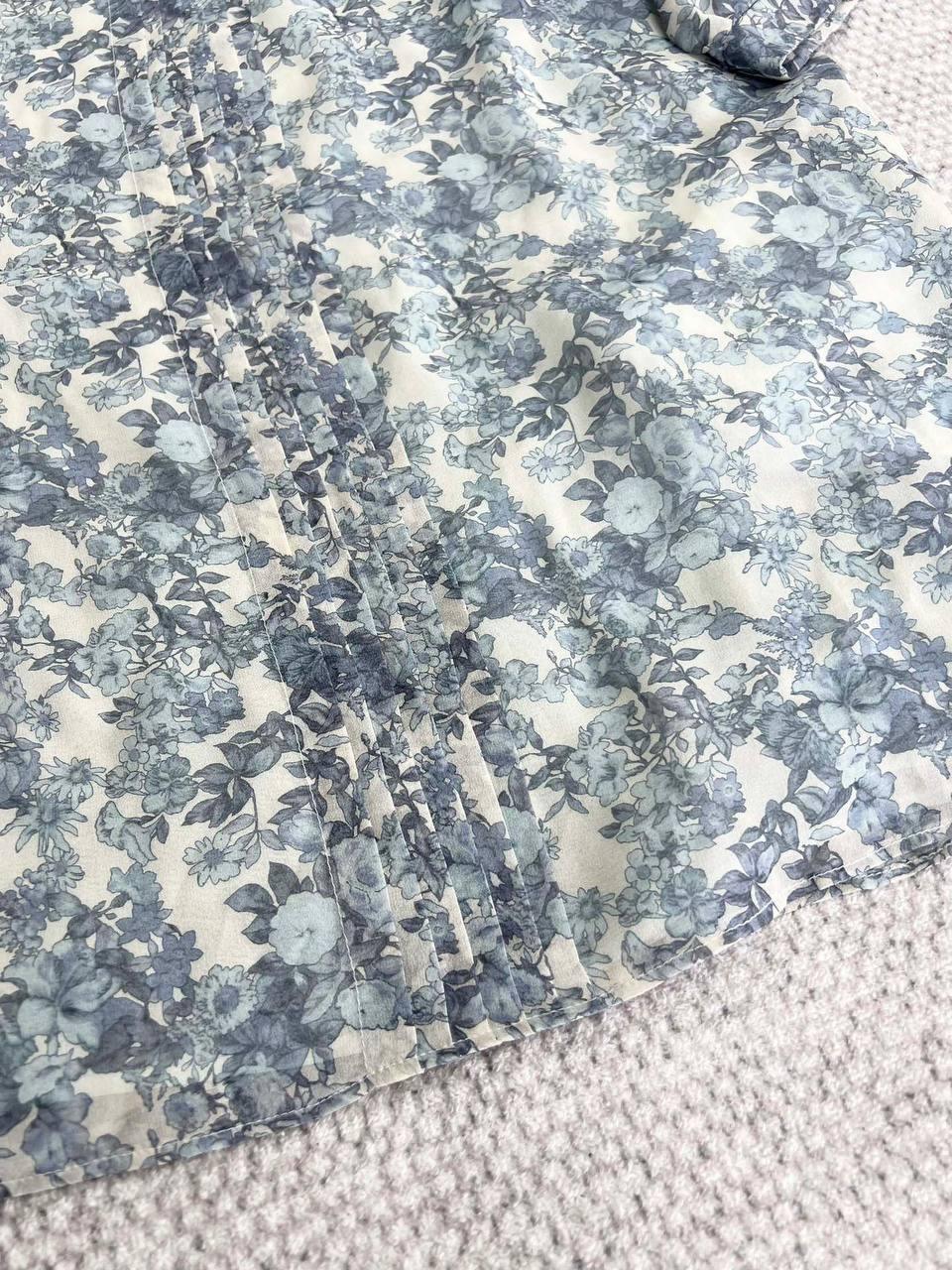 Celine Fırfır Yakalı İpek Jorjet Bluz - Glimmer of Luxury