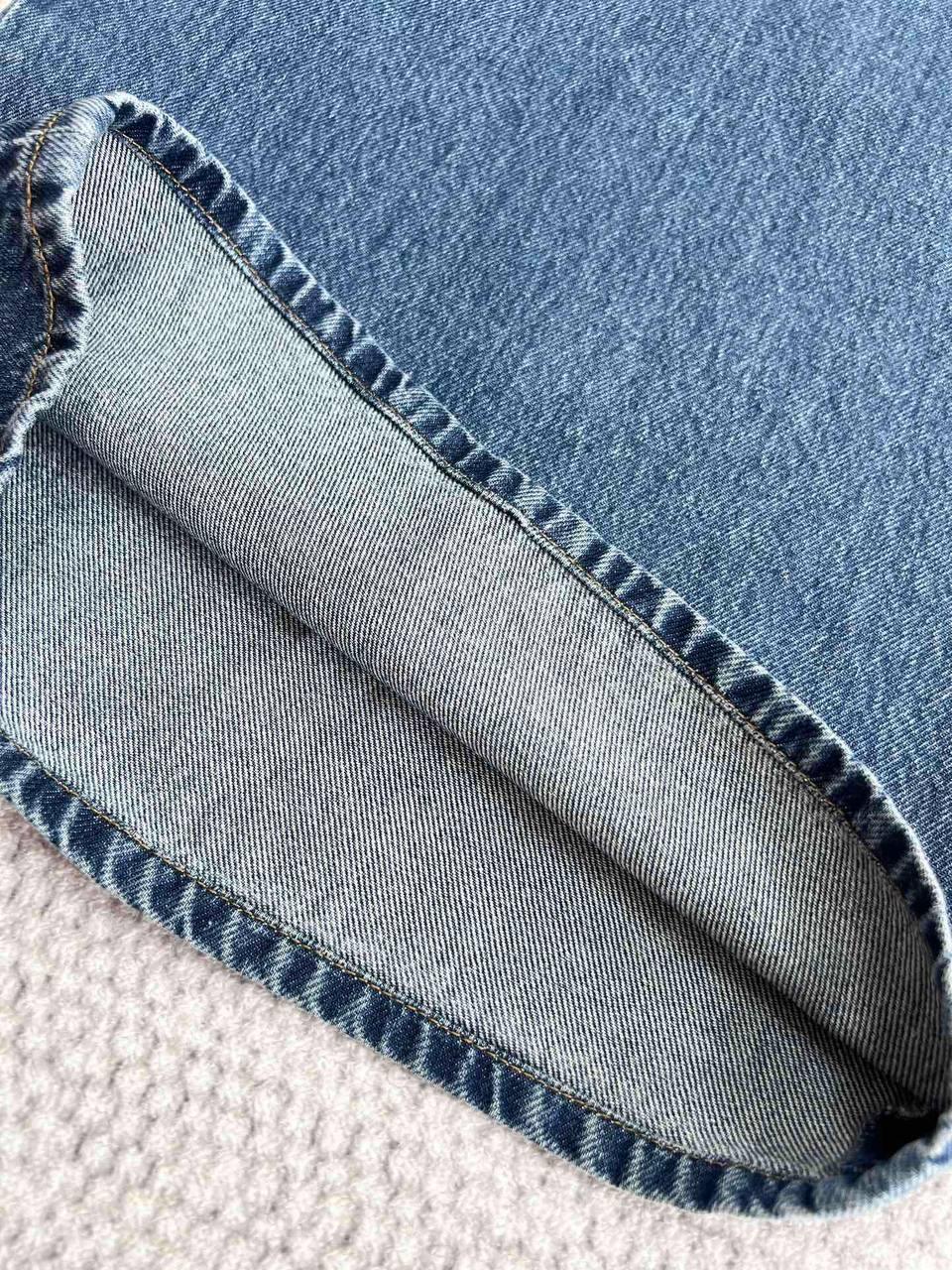 CHANEL Haute Couture 24P Dokuz Noktalı Denim Geniş Pantolon - Glimmer of Luxury