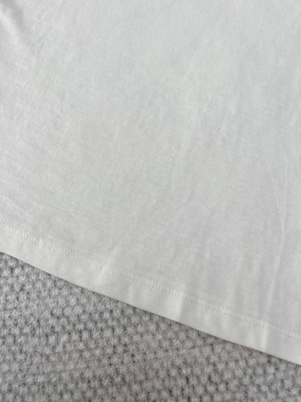 Dior Tişört İmzalı Beyaz Pamuklu Jarse - Glimmer of Luxury