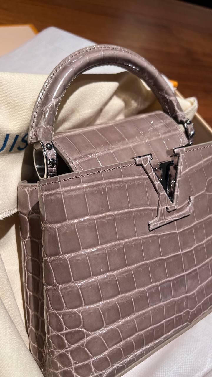 LV Capucines Timsah Derisi - Glimmer of Luxury