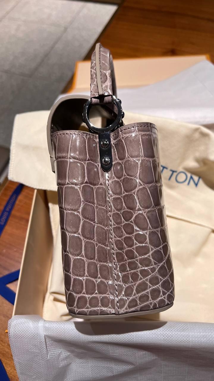 LV Capucines Timsah Derisi - Glimmer of Luxury