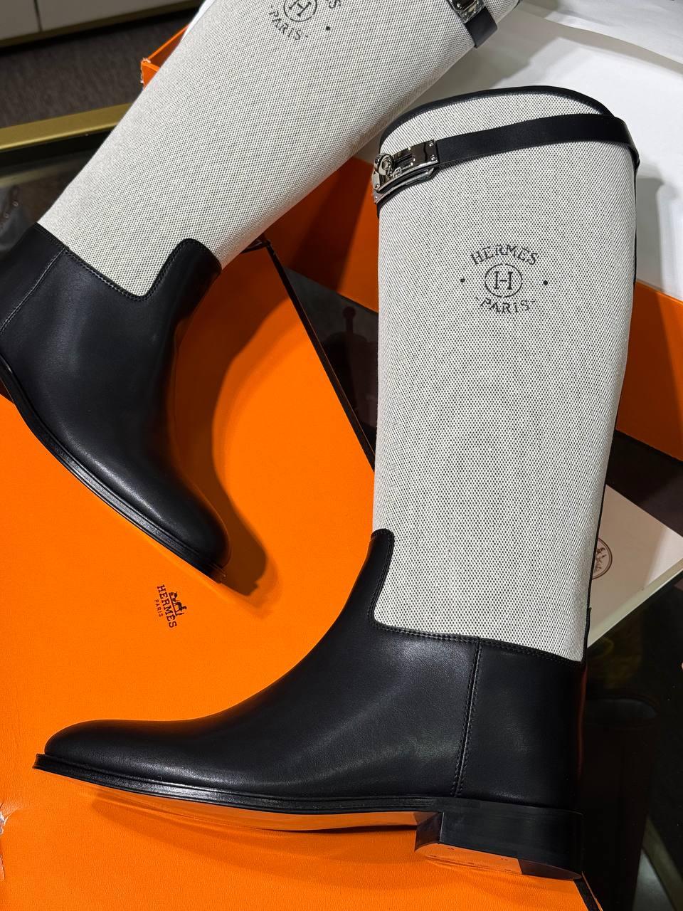 Hermès Kelly Diz Üstü Botlar PHW - Glimmer of Luxury