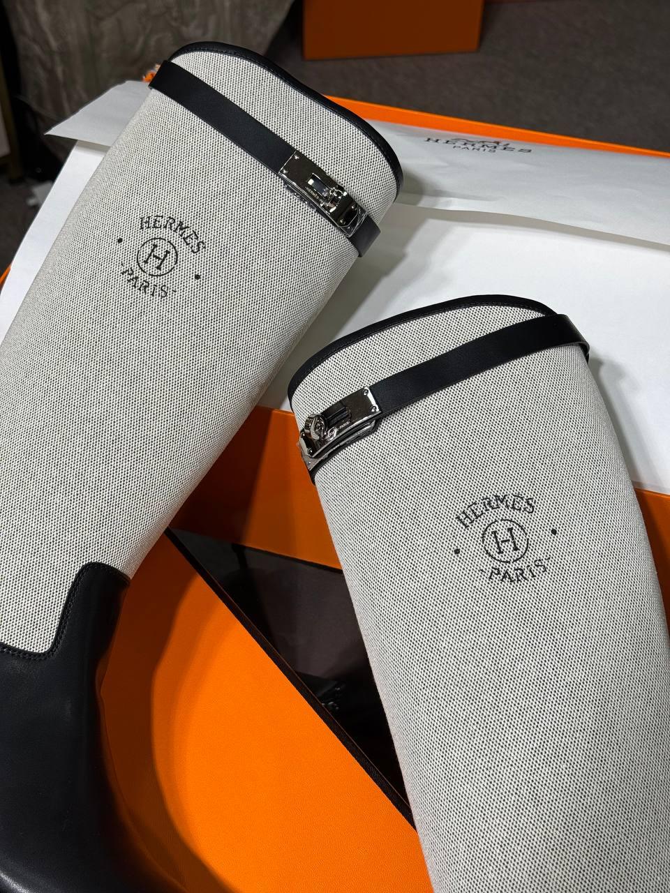 Hermès Kelly Diz Üstü Botlar PHW - Glimmer of Luxury