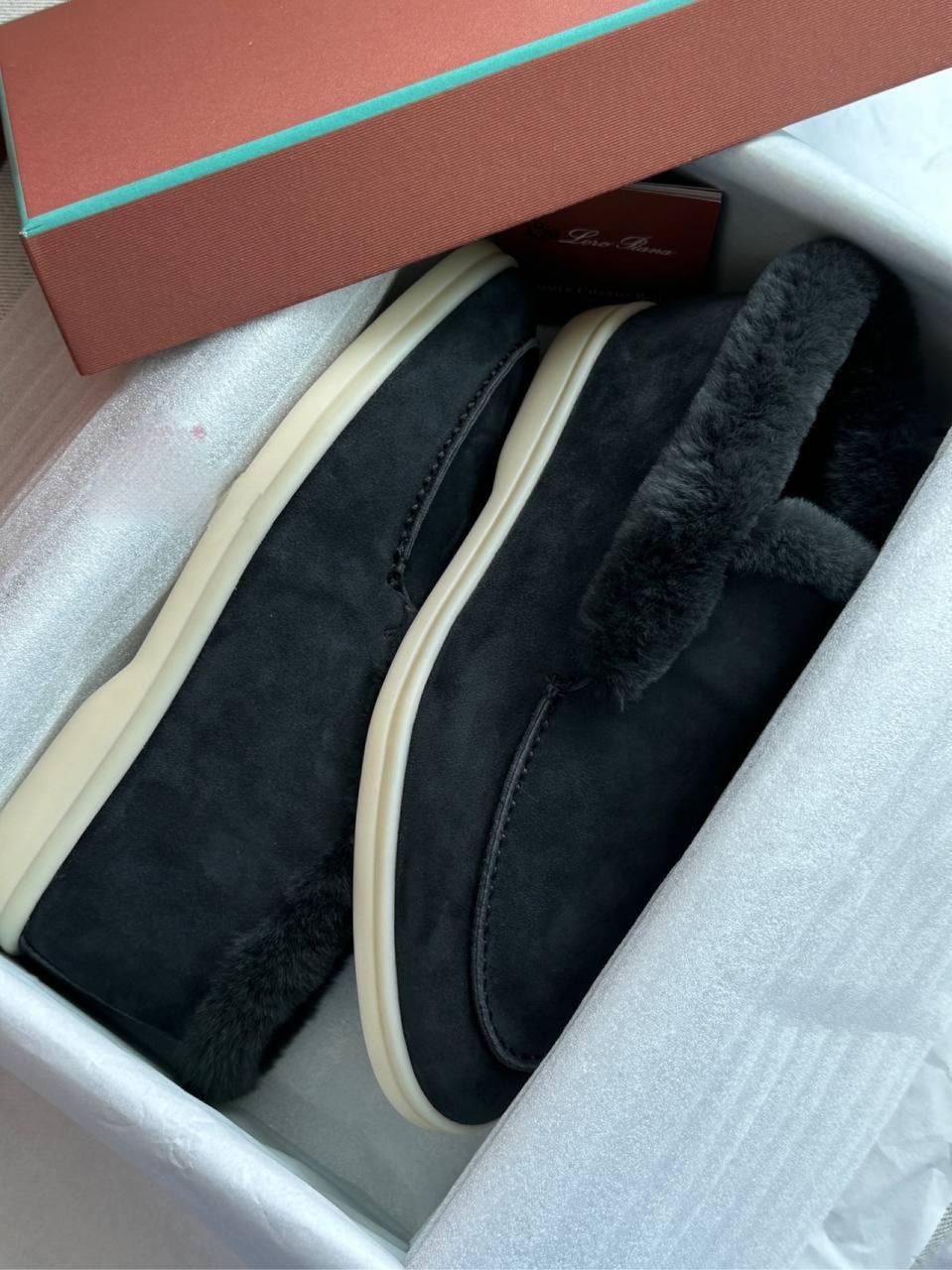 Loro Piana Süet Dana Derisi Açık Yürüyüş Bilekte Bot - Glimmer of Luxury