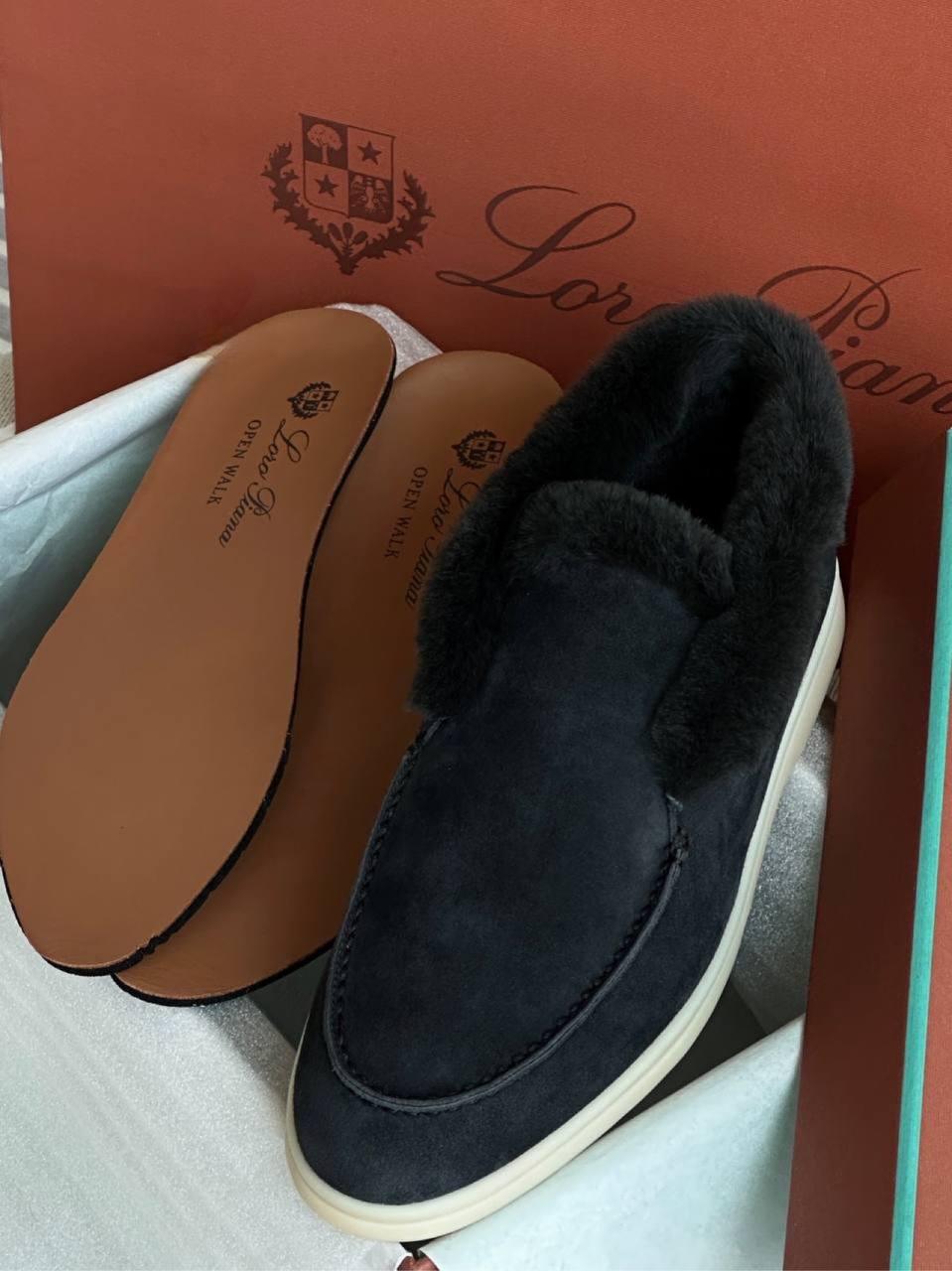 Loro Piana Süet Dana Derisi Açık Yürüyüş Bilekte Bot - Glimmer of Luxury