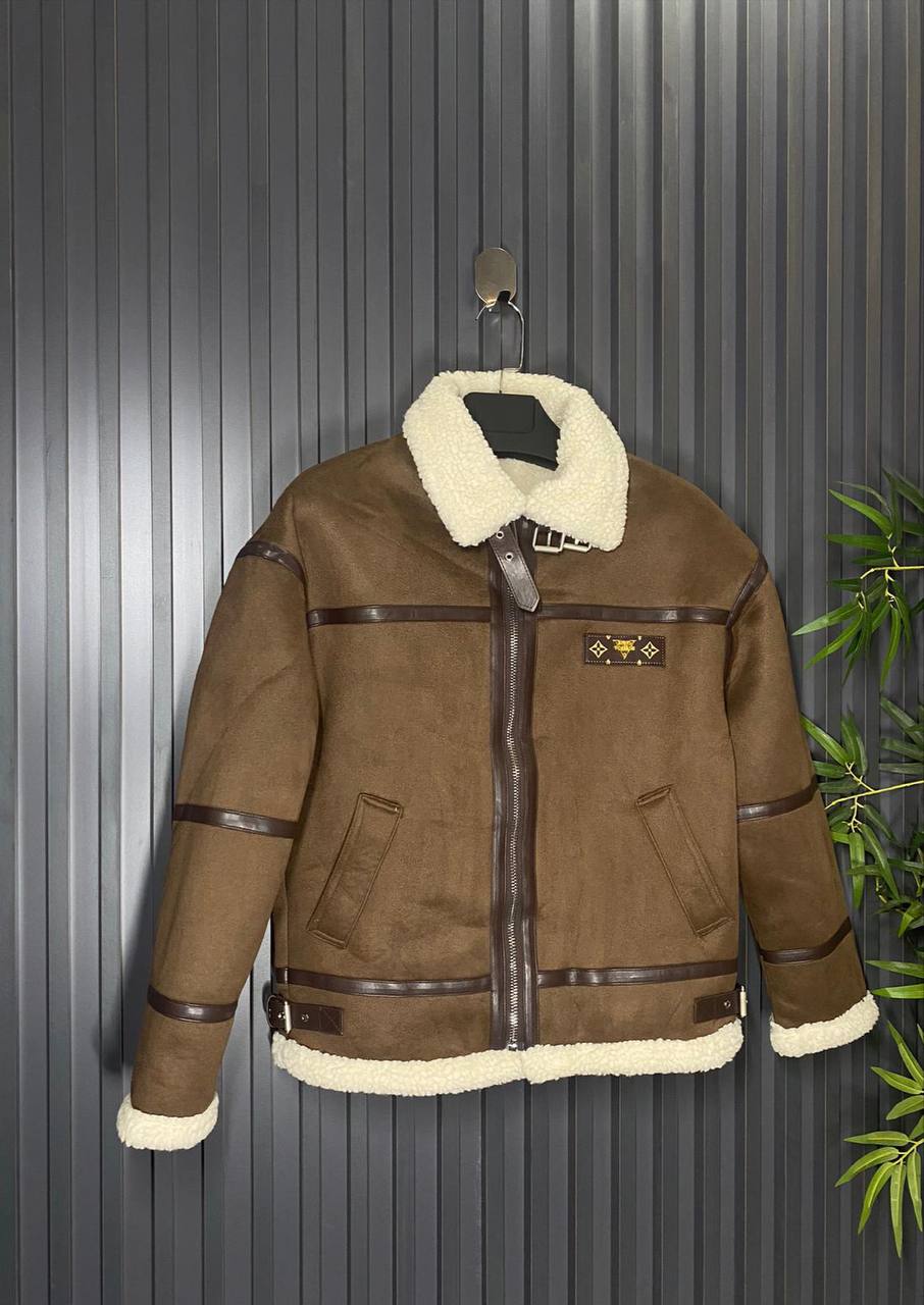 LV Deri Ceket - Glimmer of Luxury