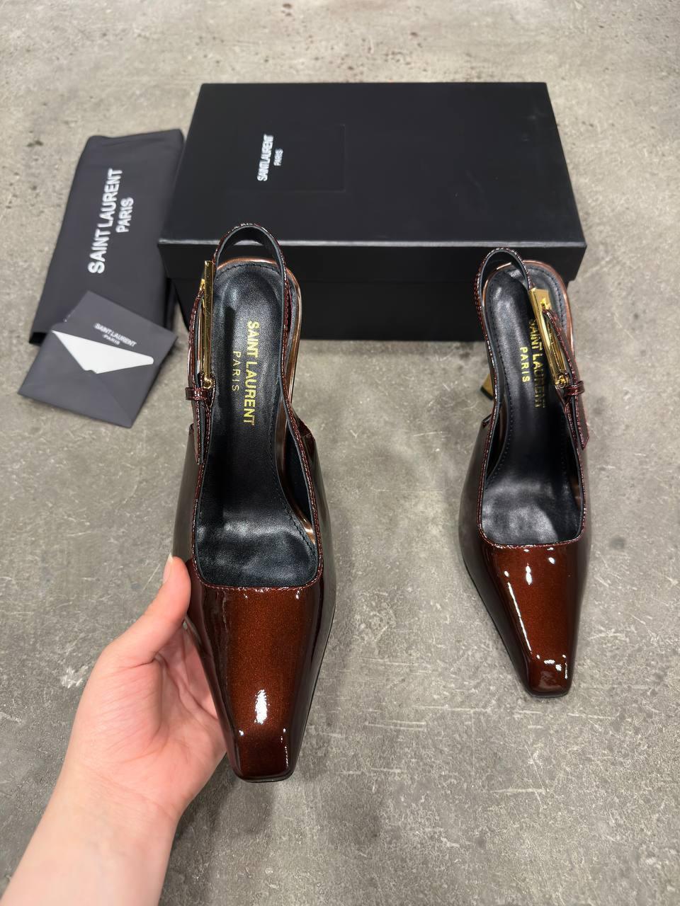 Saint Laurent Lee Arkadan Bağlamalı Topuklu Ayakkabı - Glimmer of Luxury