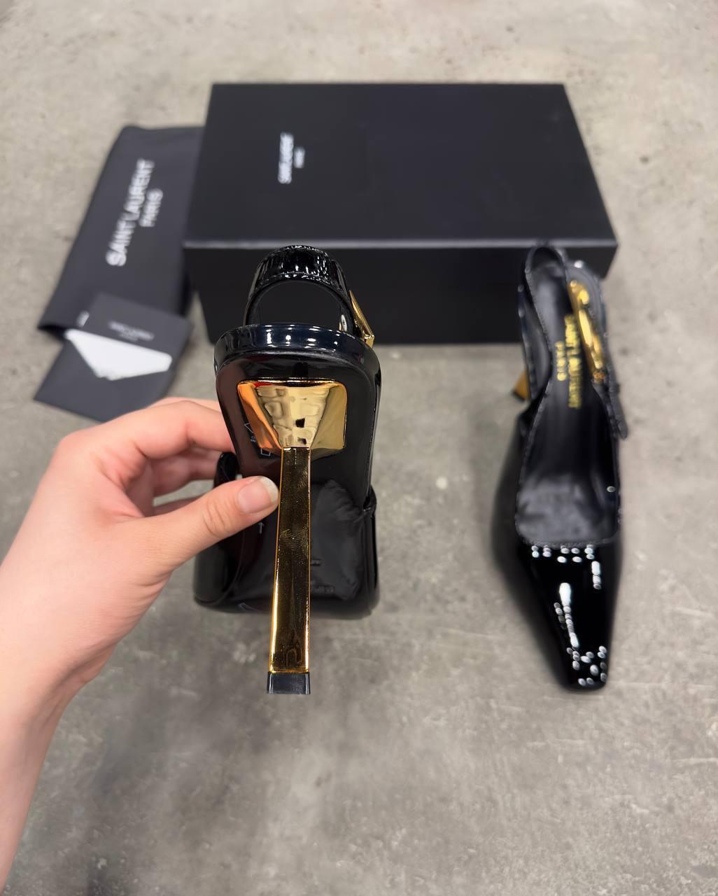 Saint Laurent Lee Arkadan Bağlamalı Topuklu Ayakkabı - Glimmer of Luxury