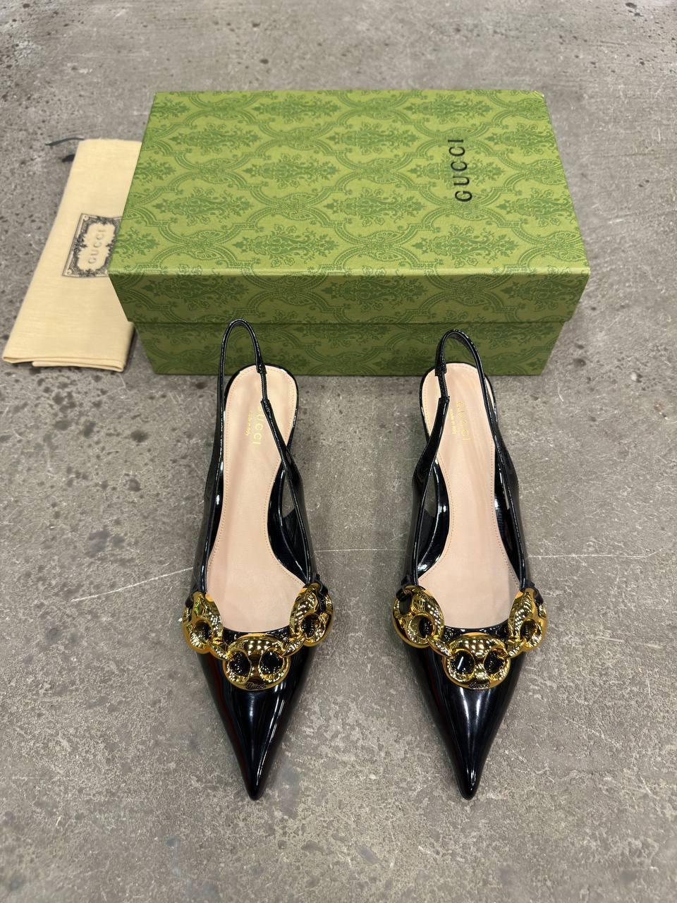 Gucci Slingback Topuklu Ayakkabı - Glimmer of Luxury