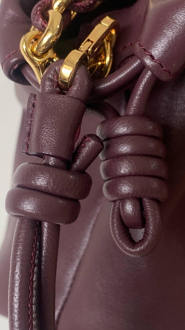 Loewe Mini Flamenco Bordo Kadın Deri Çanta - Glimmer of Luxury