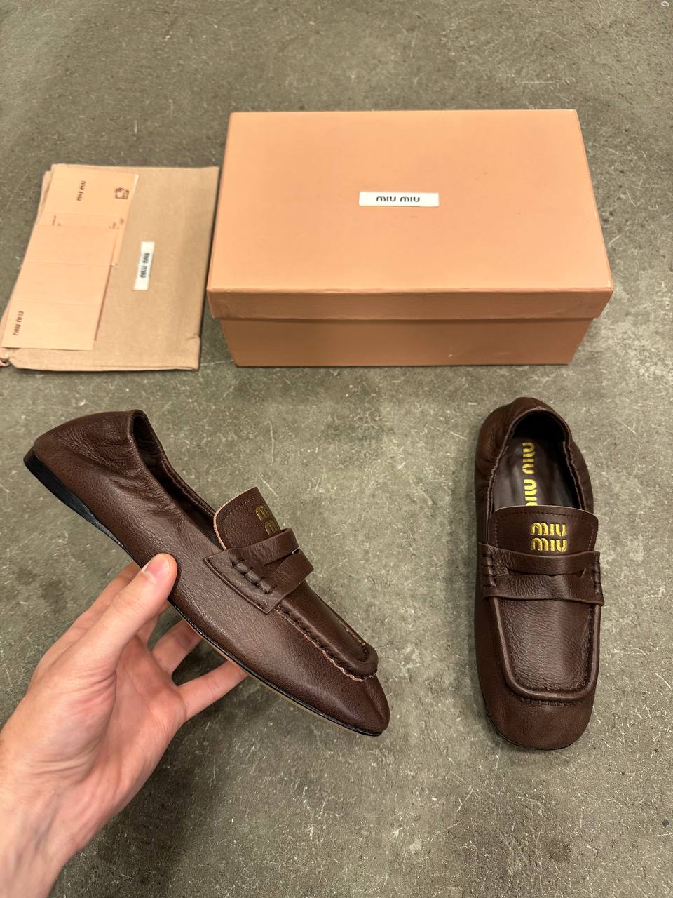 Miu Miu Nappa Deri Loaferler - Glimmer of Luxury