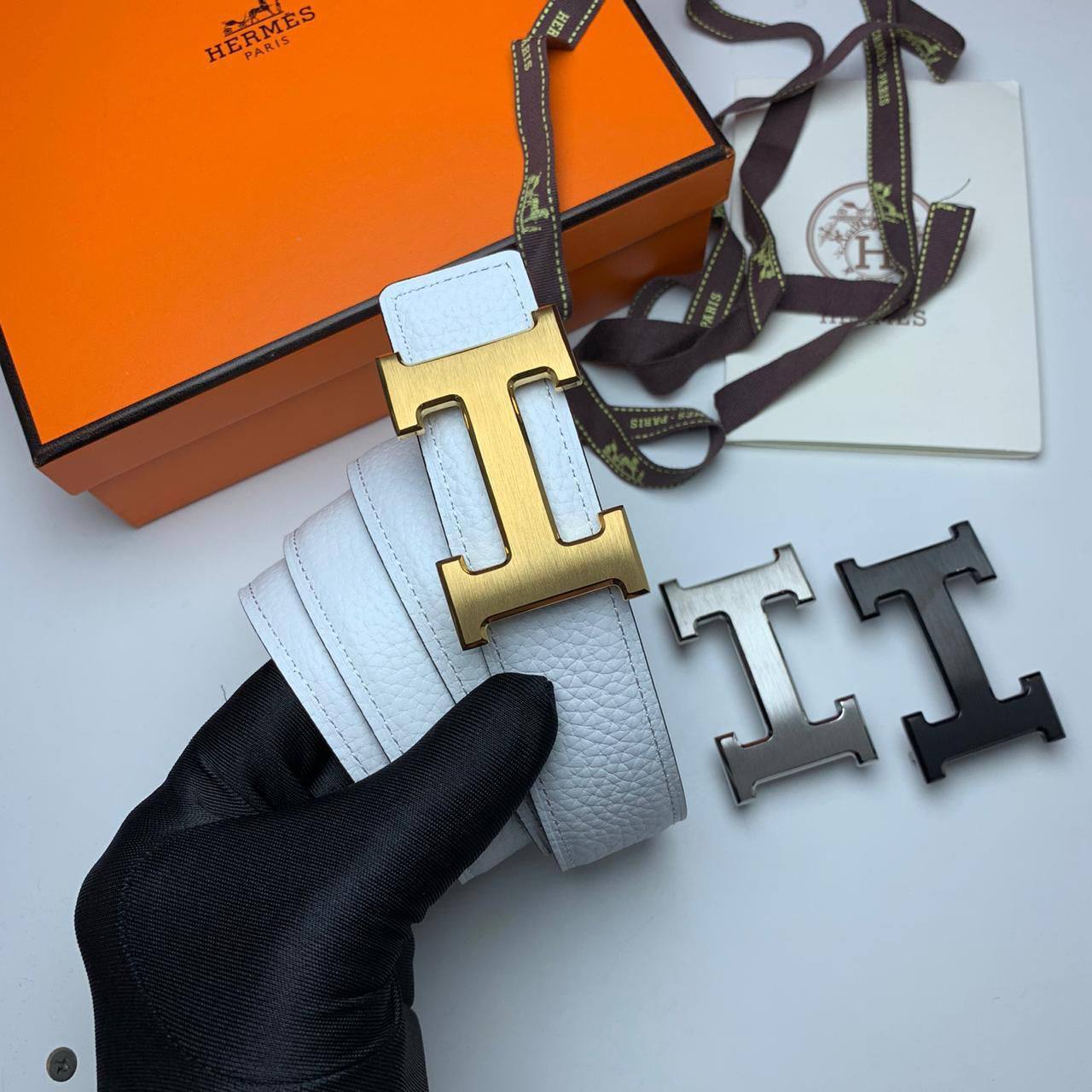 Hermes Çift Taraflı Deri Bel Kemeri - Glimmer of Luxury