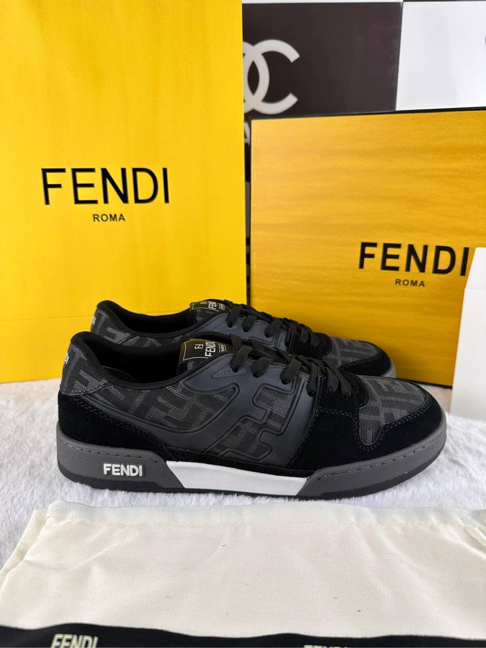 Fendi FF Erkek Match Sneaker - Glimmer of Luxury
