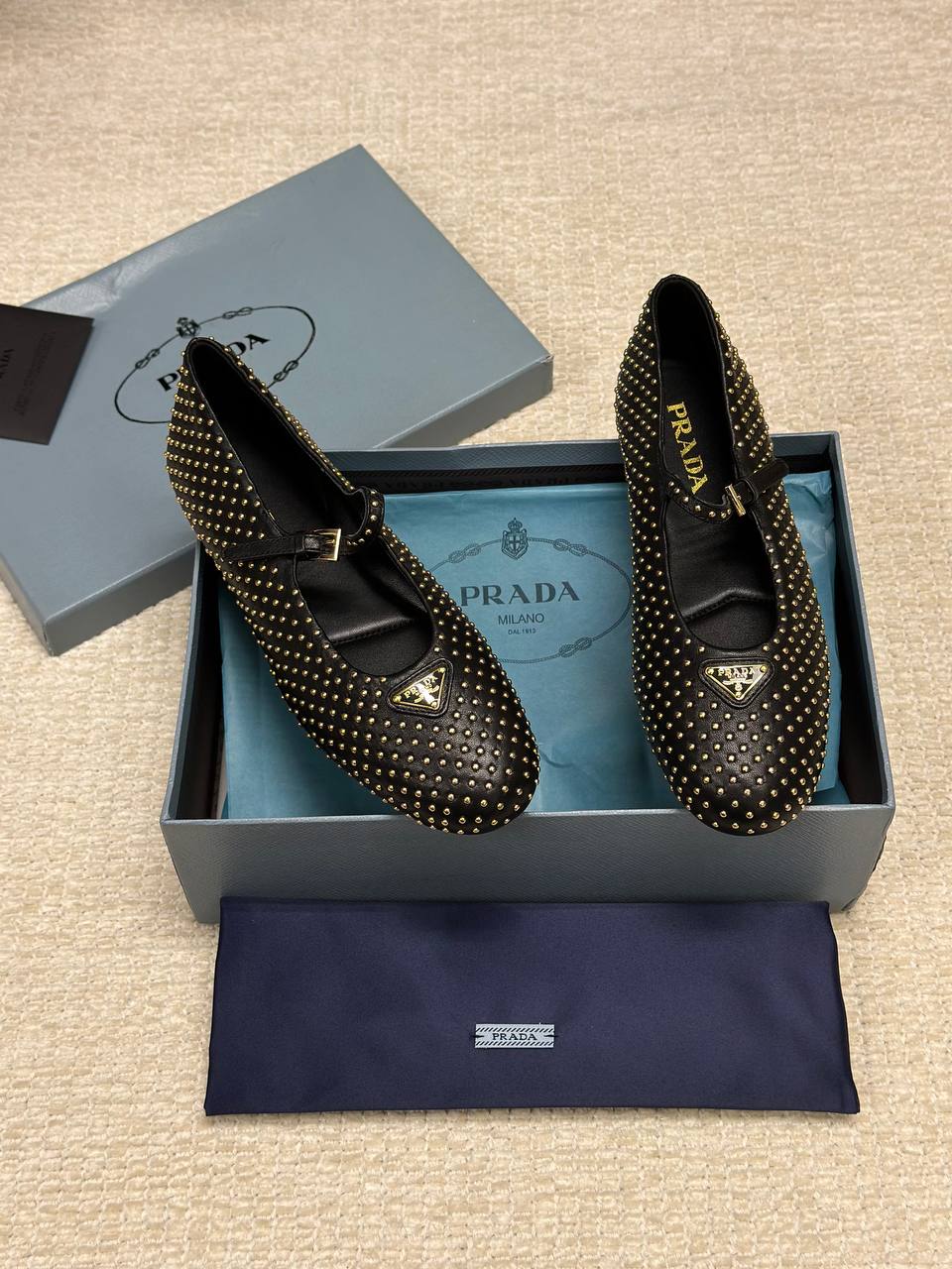 Prada Nappa Ballet Shoes