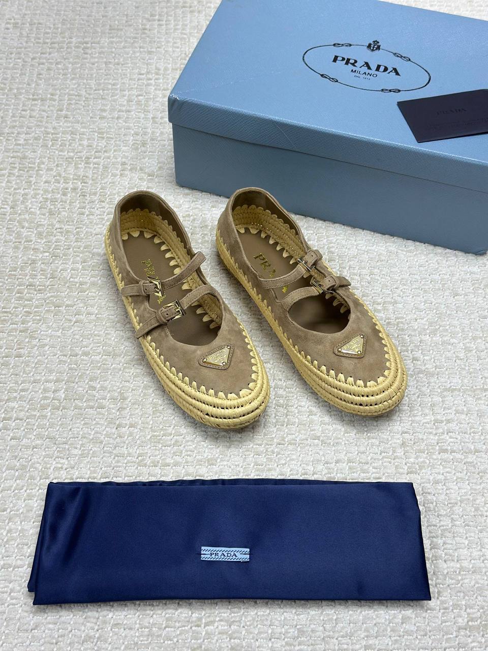 Prada Suede Ballerina