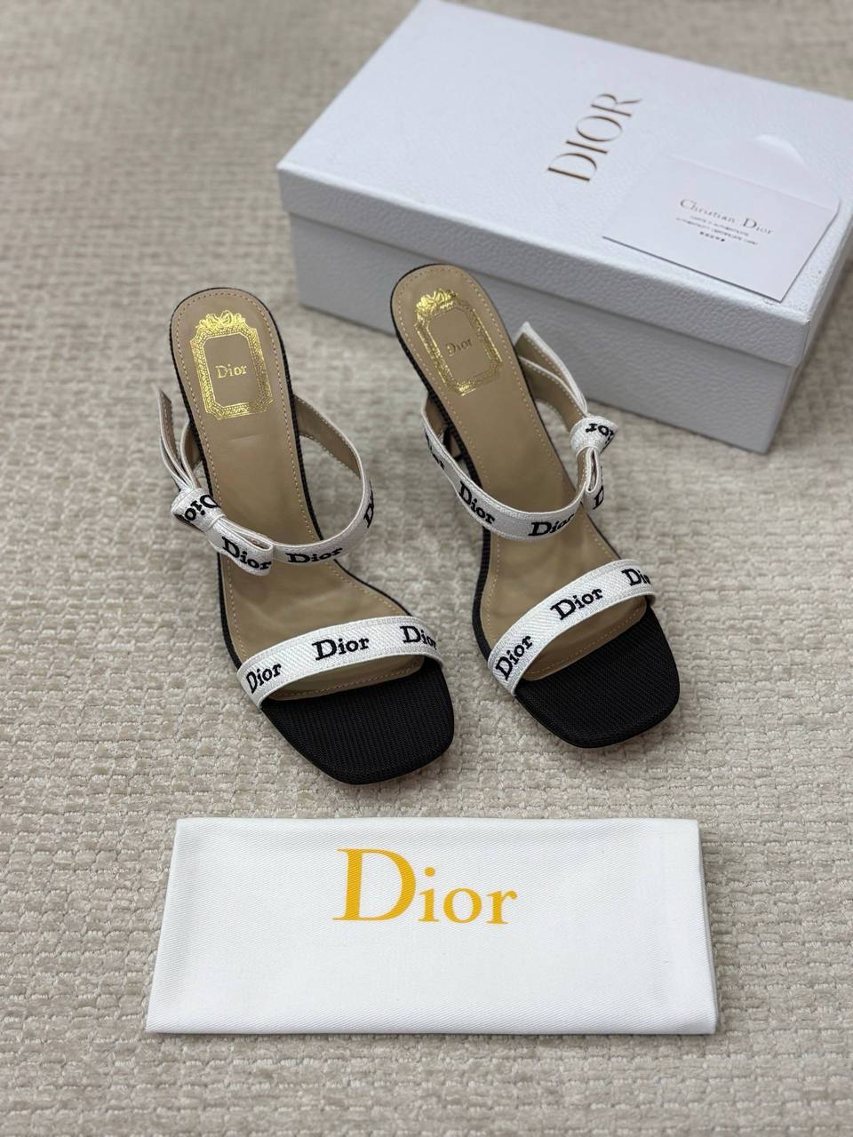 Christian Dior Sandals Gem Fabric