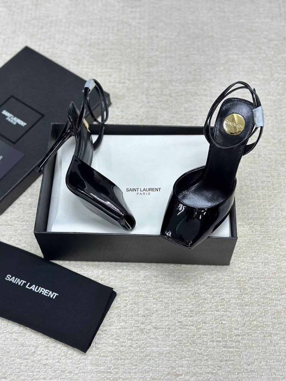 Saint Laurent La Scandale Heeled Patent