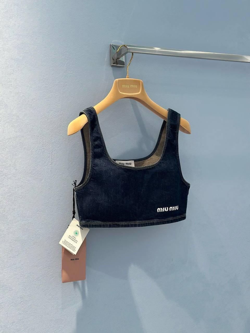 Miu Miu Streç Denim Üst - Glimmer of Luxury