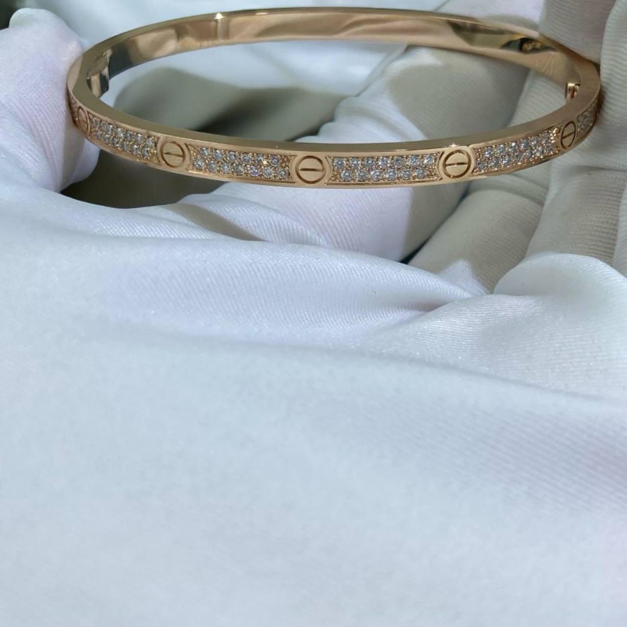 Cartier Love Pırlanta Bileklik, Beden 17 - Glimmer of Luxury