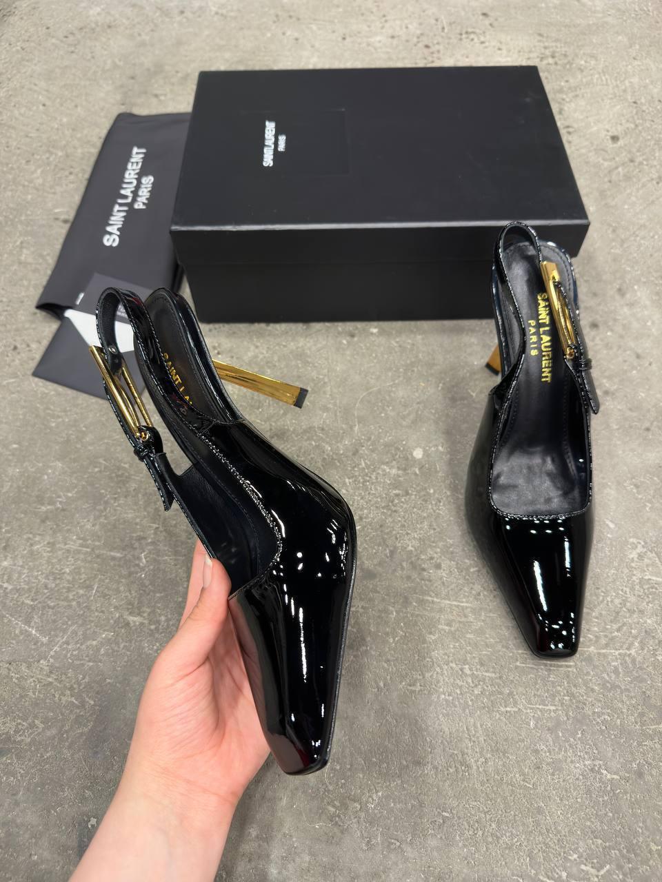 Saint Laurent Lee Arkadan Bağlamalı Topuklu Ayakkabı - Glimmer of Luxury