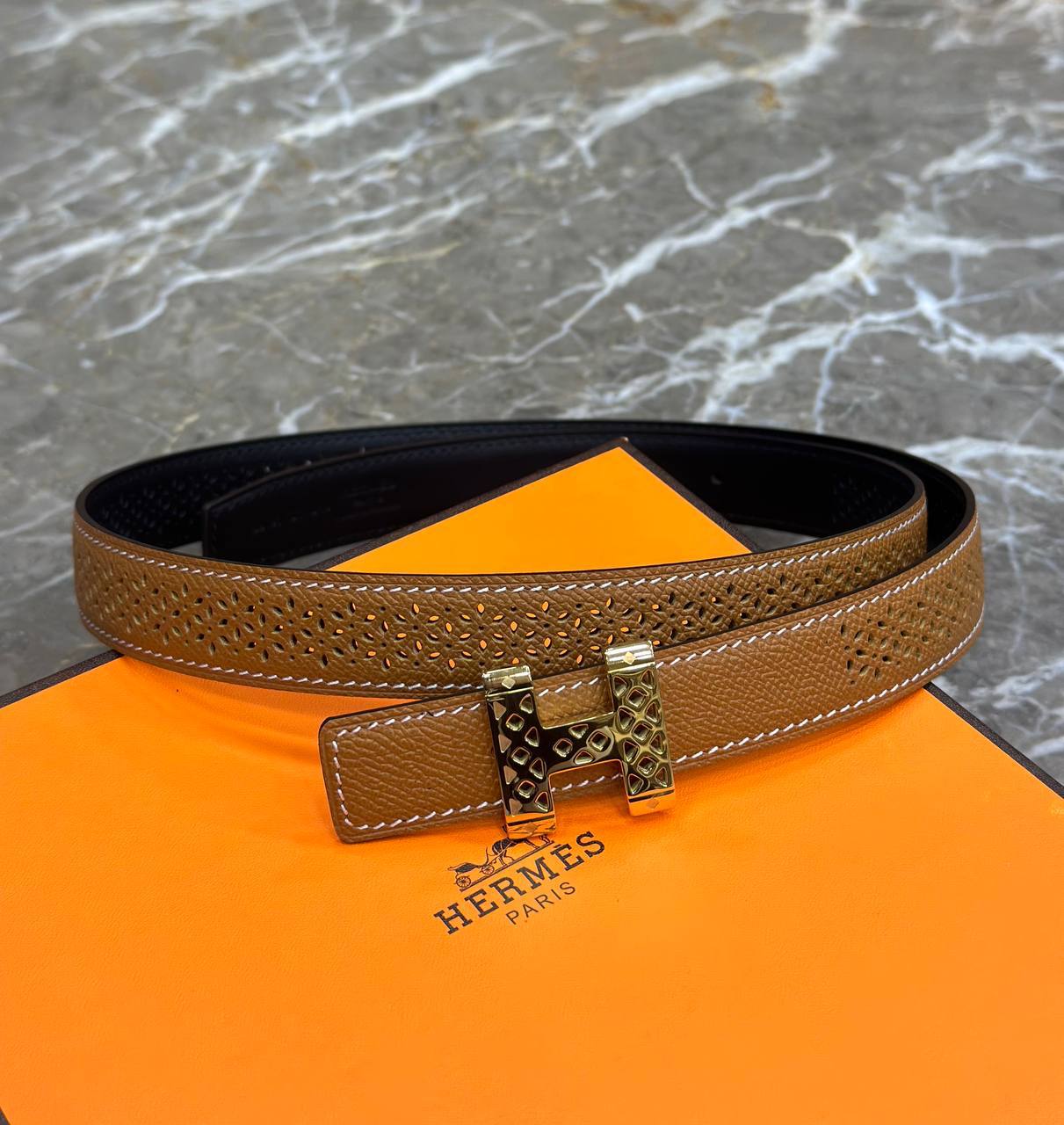Hermes Deri Bel Kemeri - Glimmer of Luxury