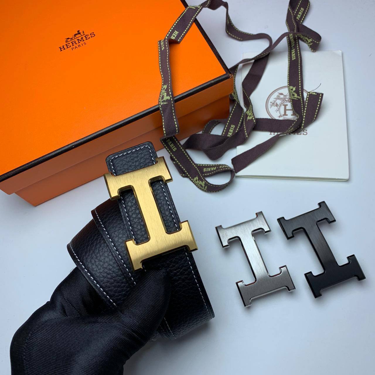 Hermes Çift Taraflı Deri Bel Kemeri - Glimmer of Luxury