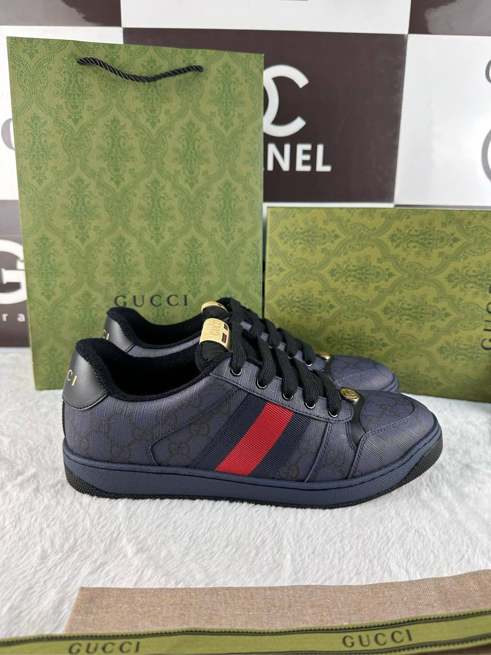 Gucci Erkekler Screener Spor Ayakkabı - Glimmer of Luxury