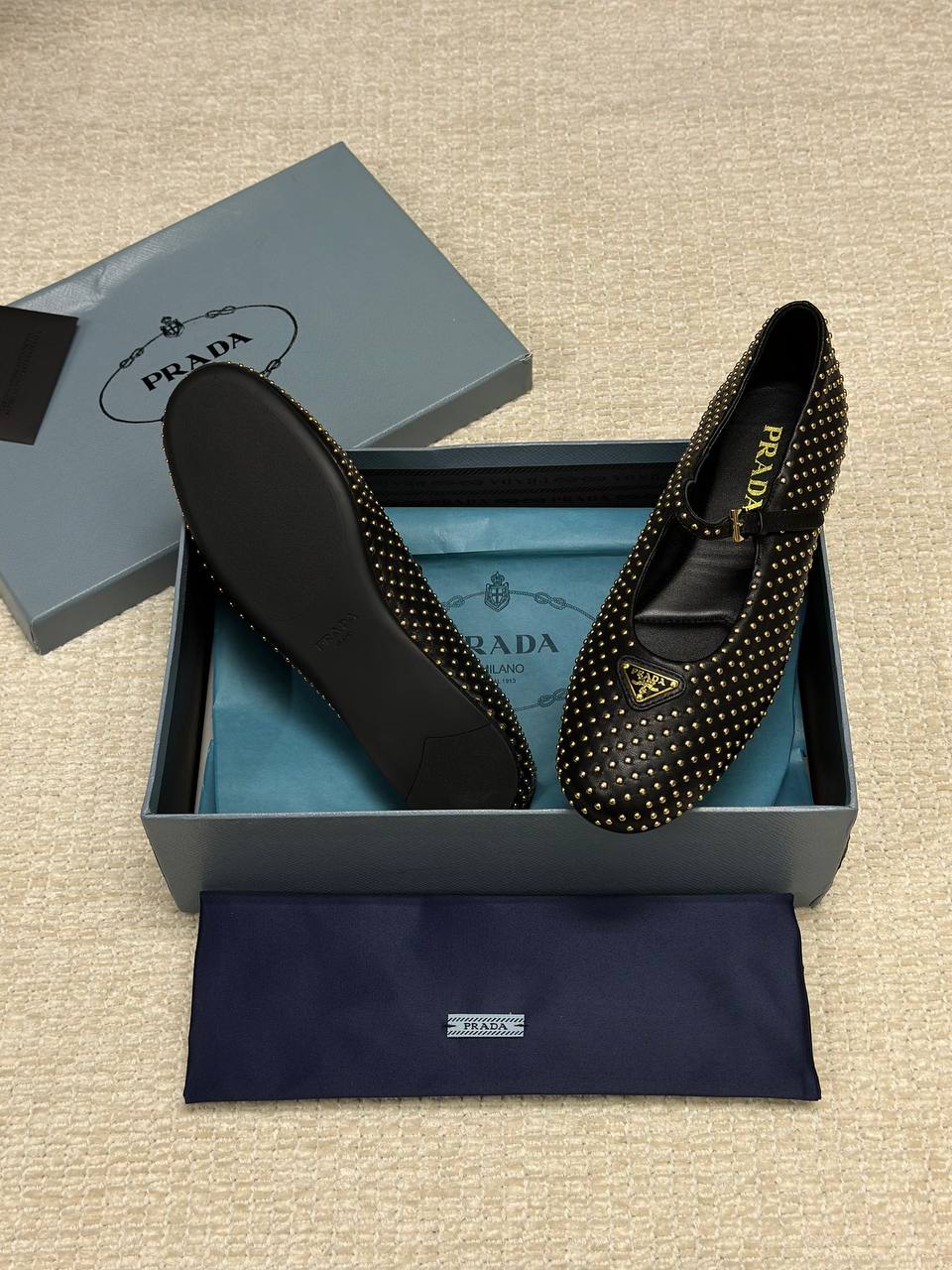 Prada Nappa Ballet Shoes