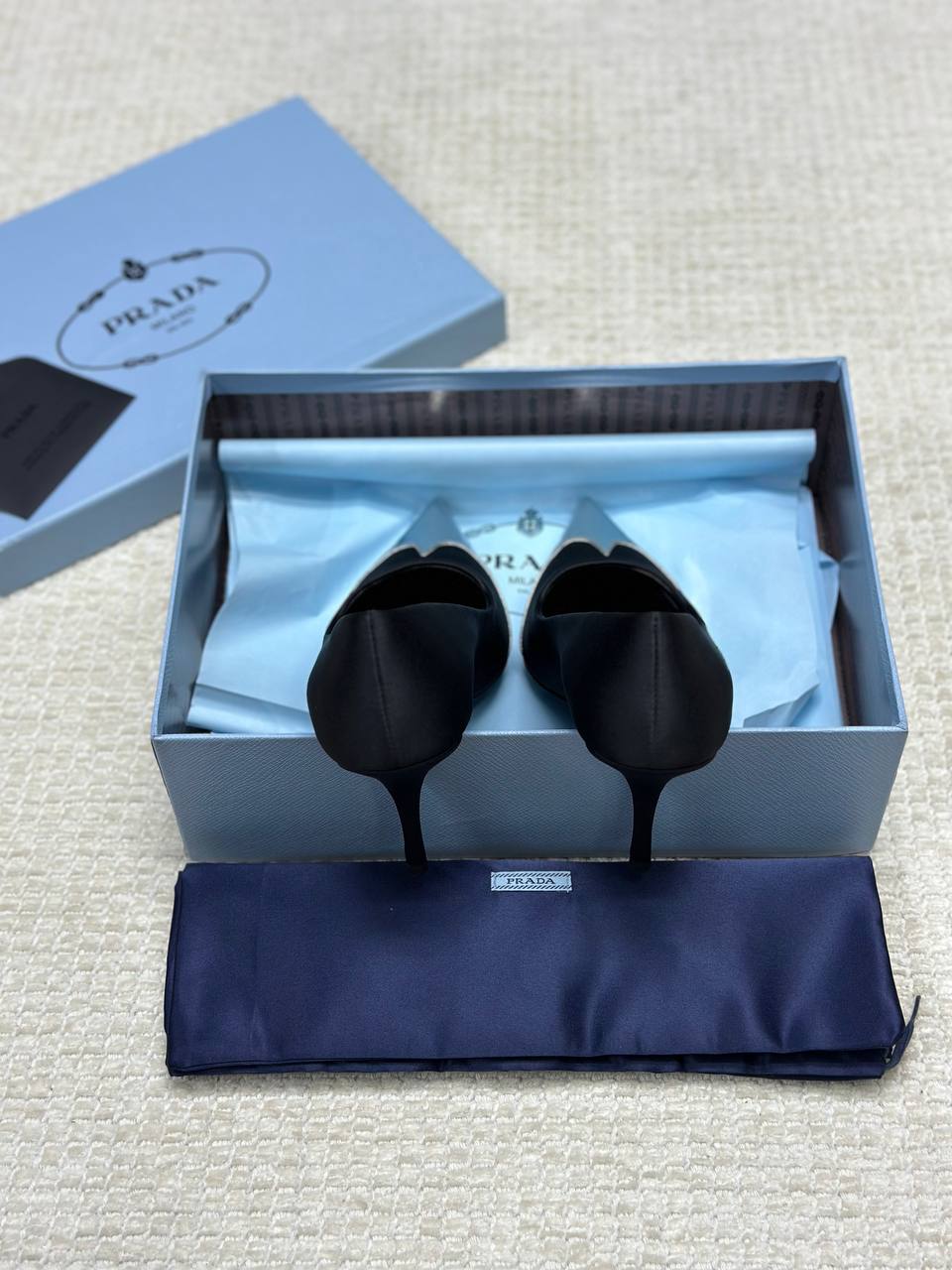 Prada Satin And Metallic