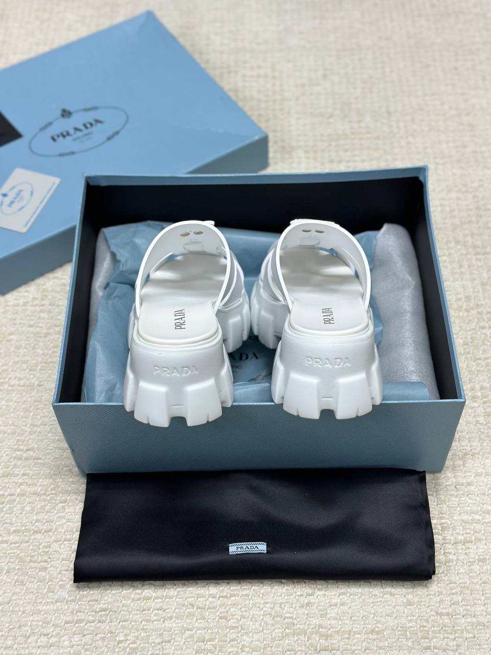 Prada Monolith Slippers