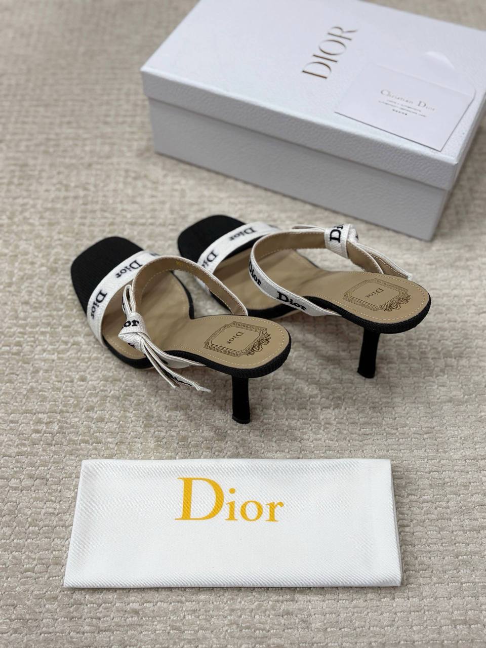 Christian Dior Sandals Gem Fabric
