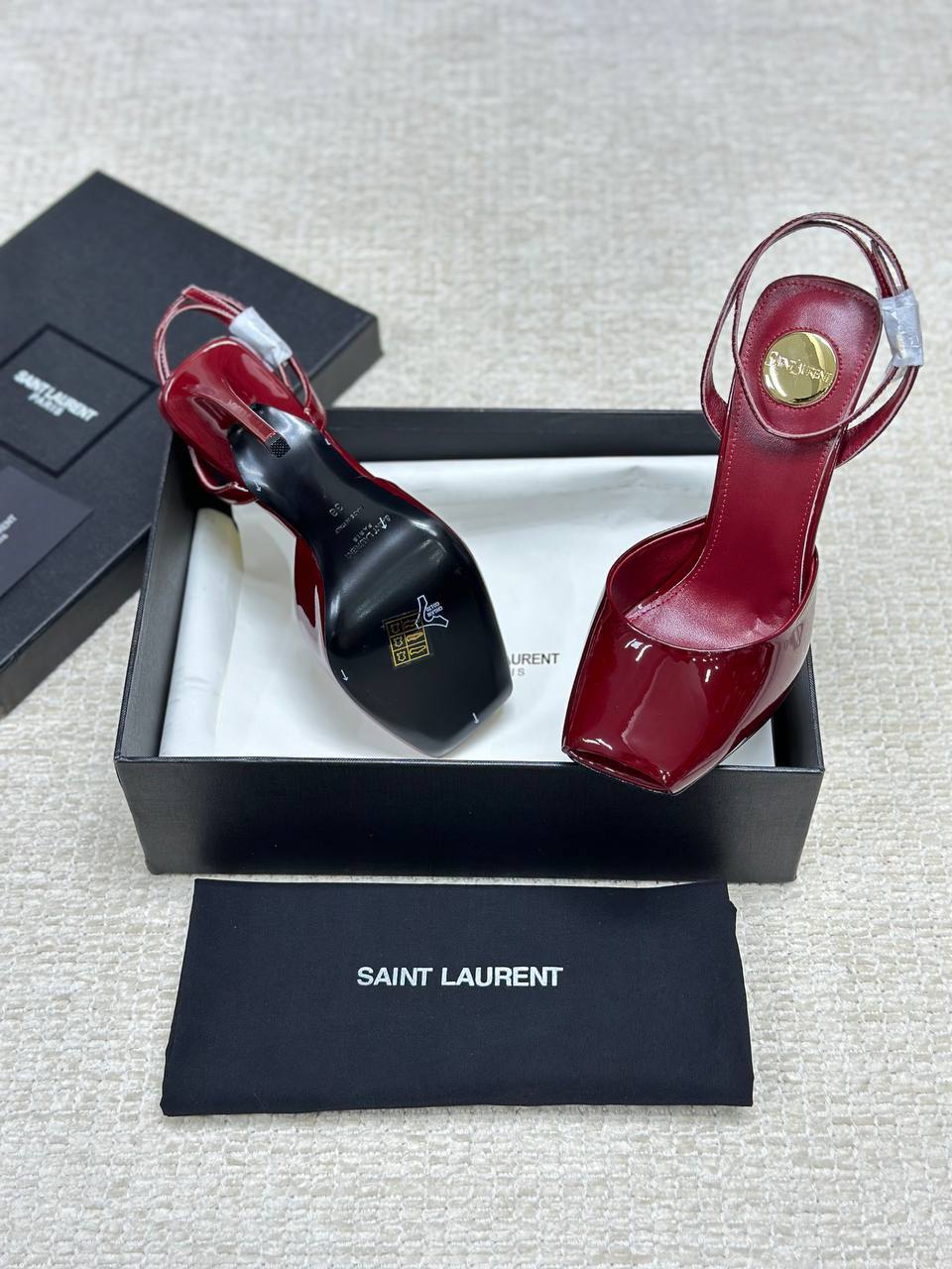 Saint Laurent La Scandale Heeled Patent