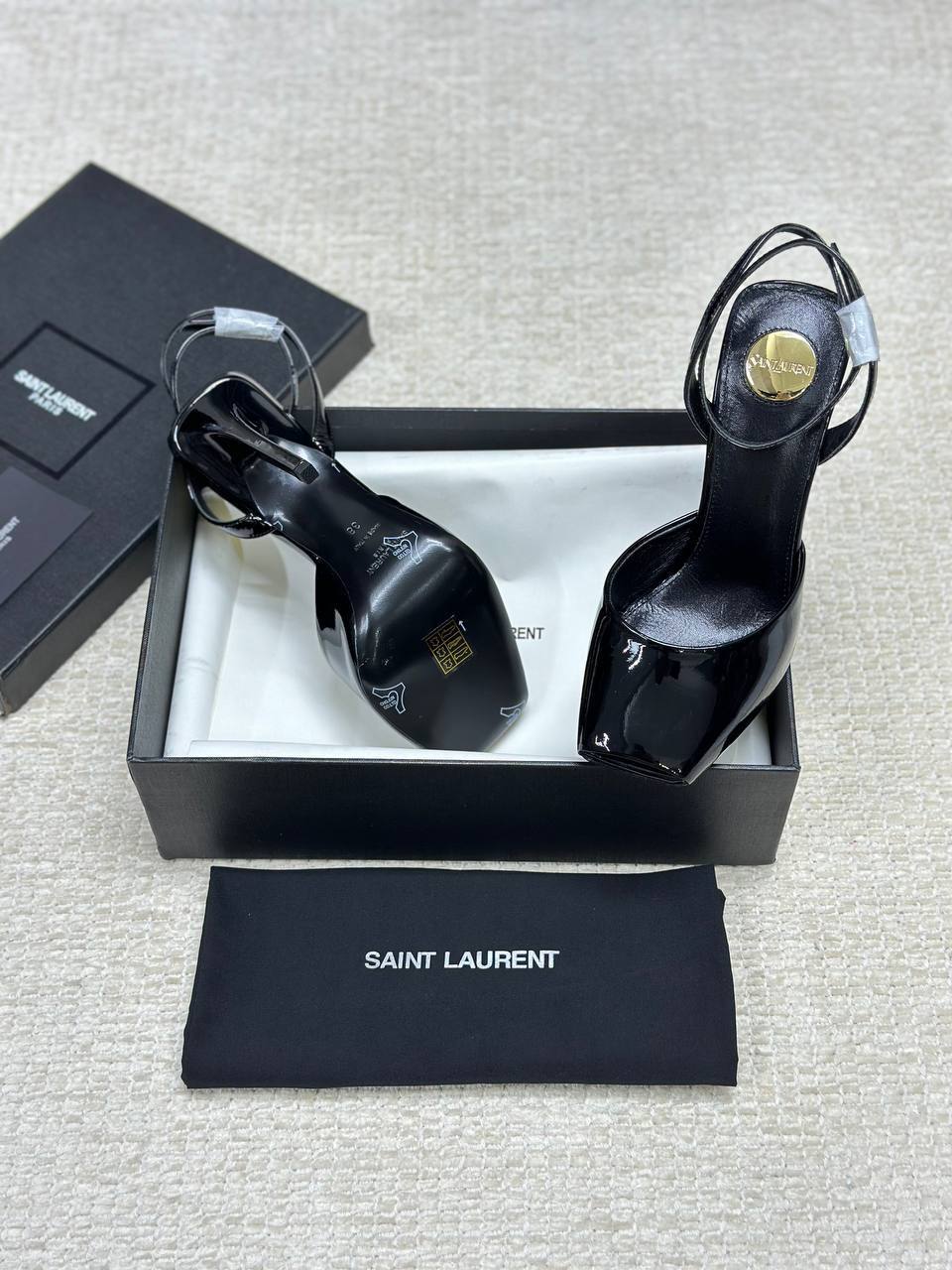 Saint Laurent La Scandale Heeled Patent