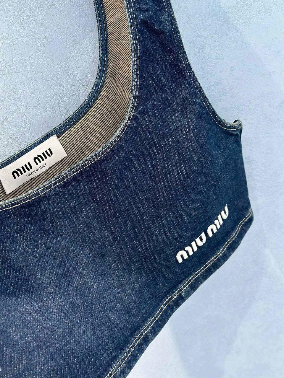 Miu Miu Streç Denim Üst - Glimmer of Luxury