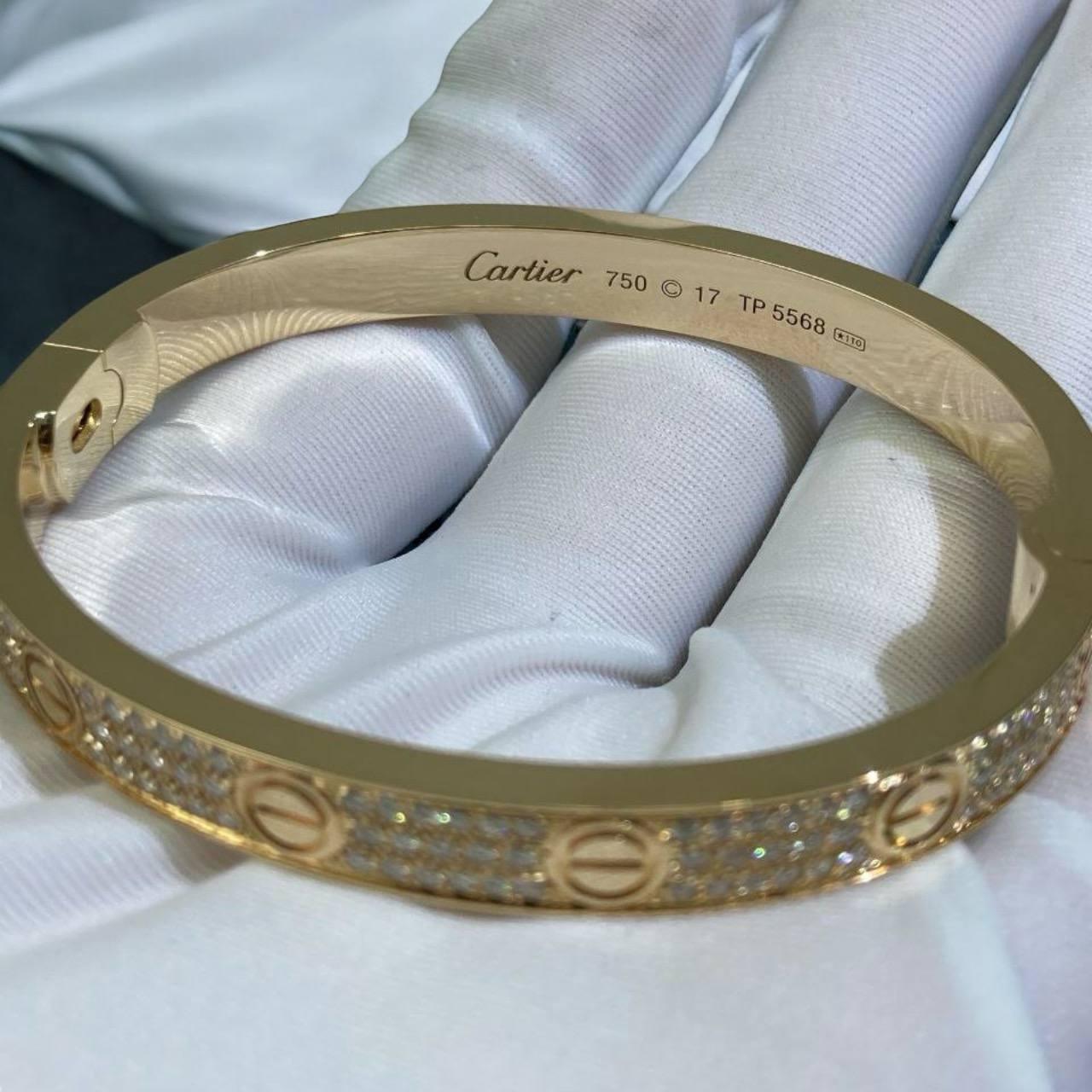 Cartier Love Pırlanta Bileklik, Beden 17 - Glimmer of Luxury