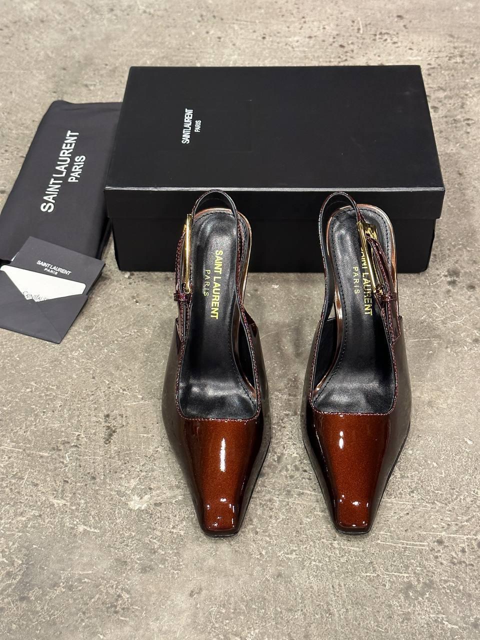 Saint Laurent Lee Arkadan Bağlamalı Topuklu Ayakkabı - Glimmer of Luxury