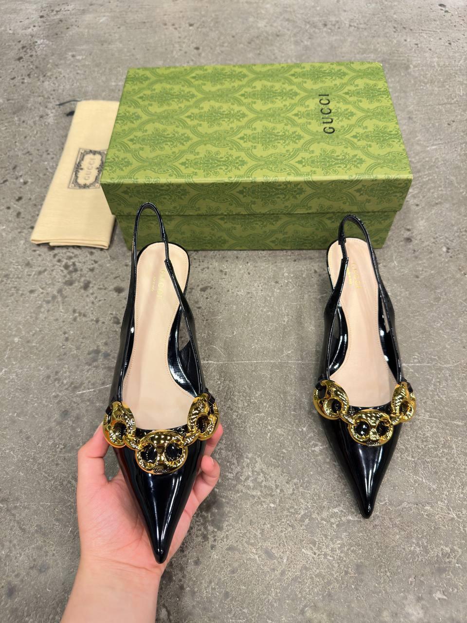 Gucci Slingback Topuklu Ayakkabı - Glimmer of Luxury