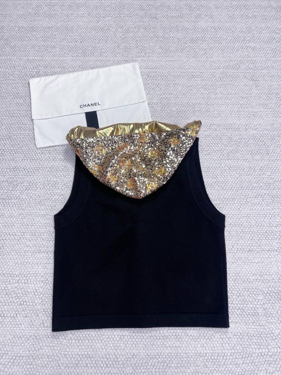 Chanel Siyah Kaşmir Yelek - Glimmer of Luxury