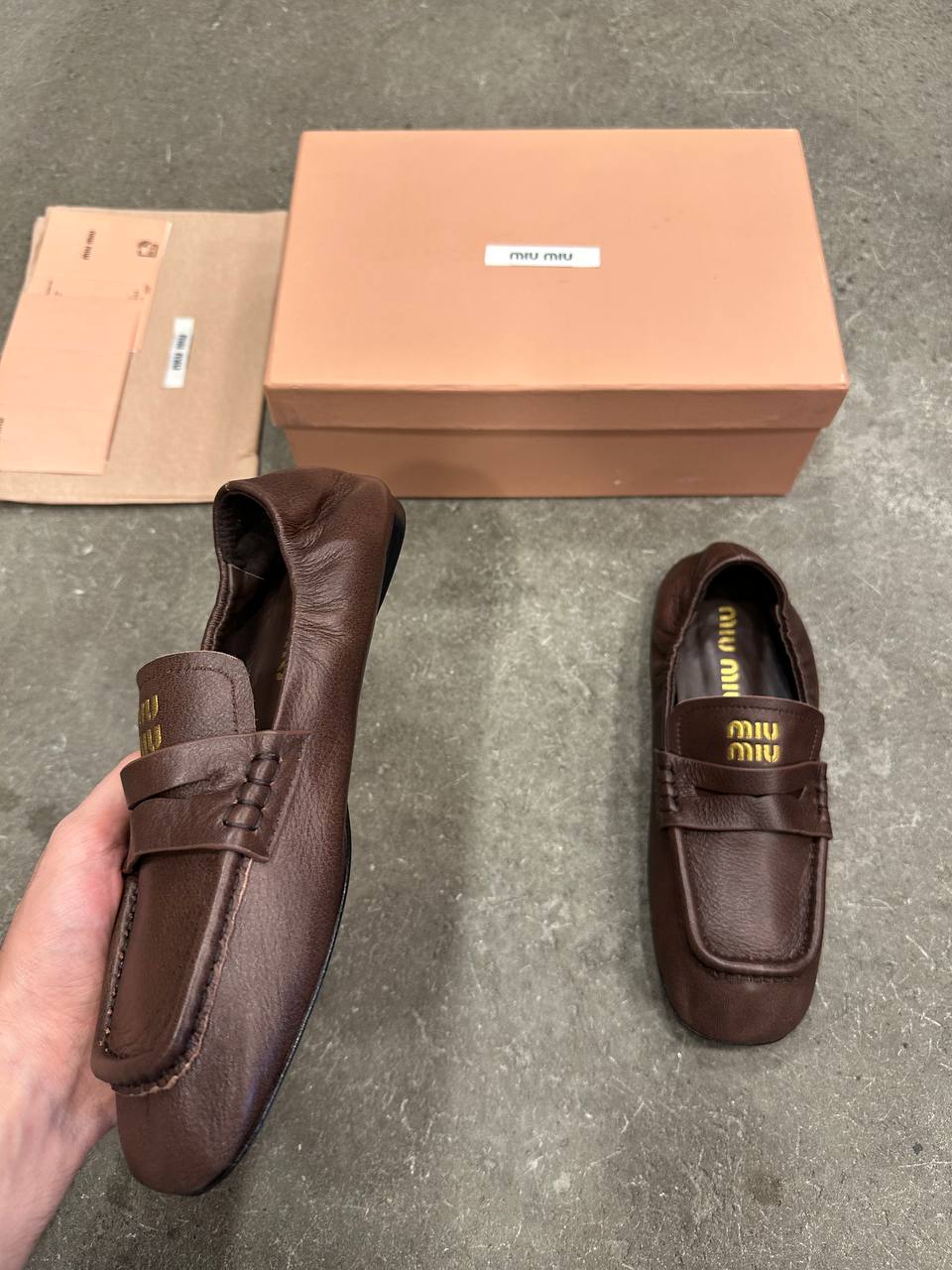 Miu Miu Nappa Deri Loaferler - Glimmer of Luxury