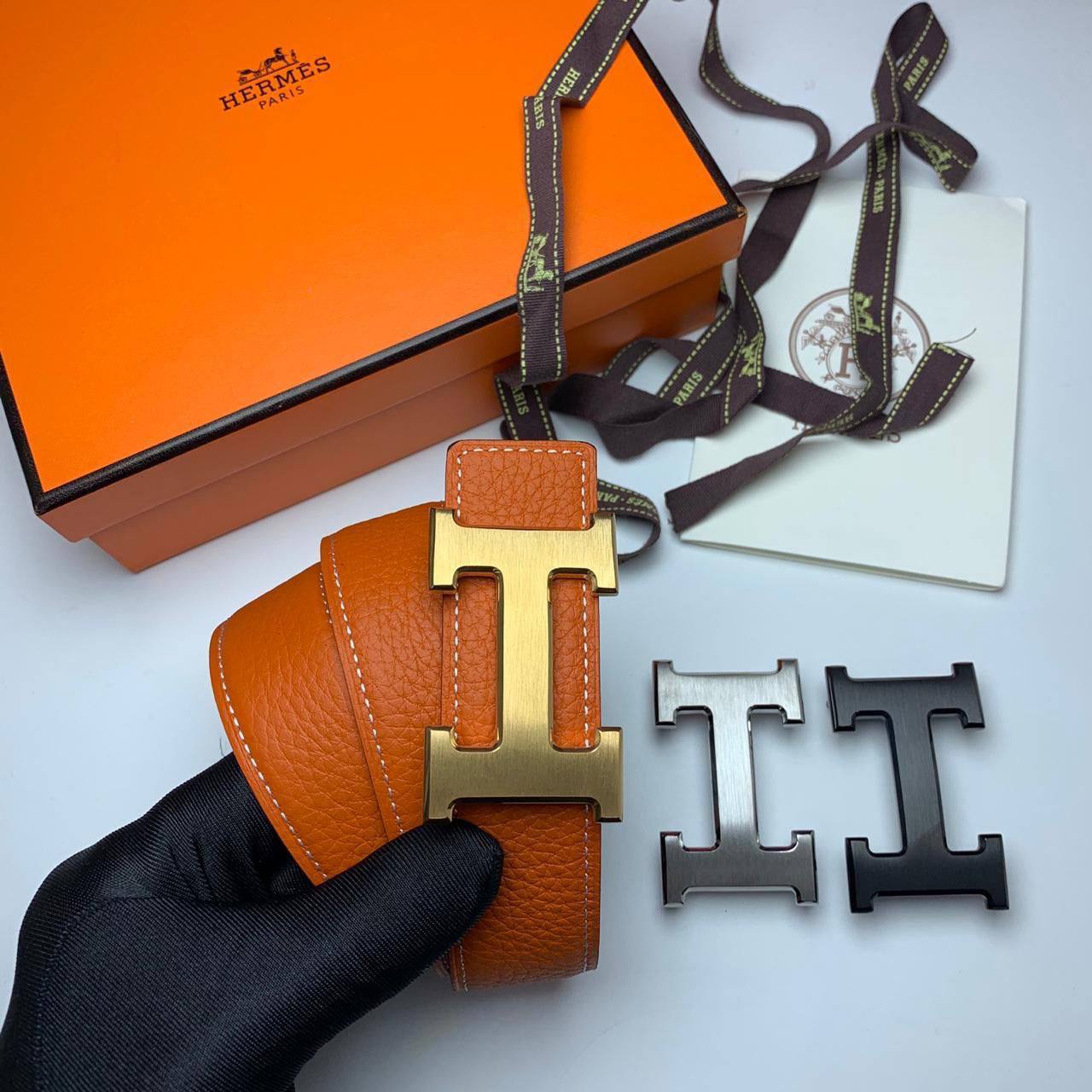 Hermes Çift Taraflı Deri Bel Kemeri - Glimmer of Luxury