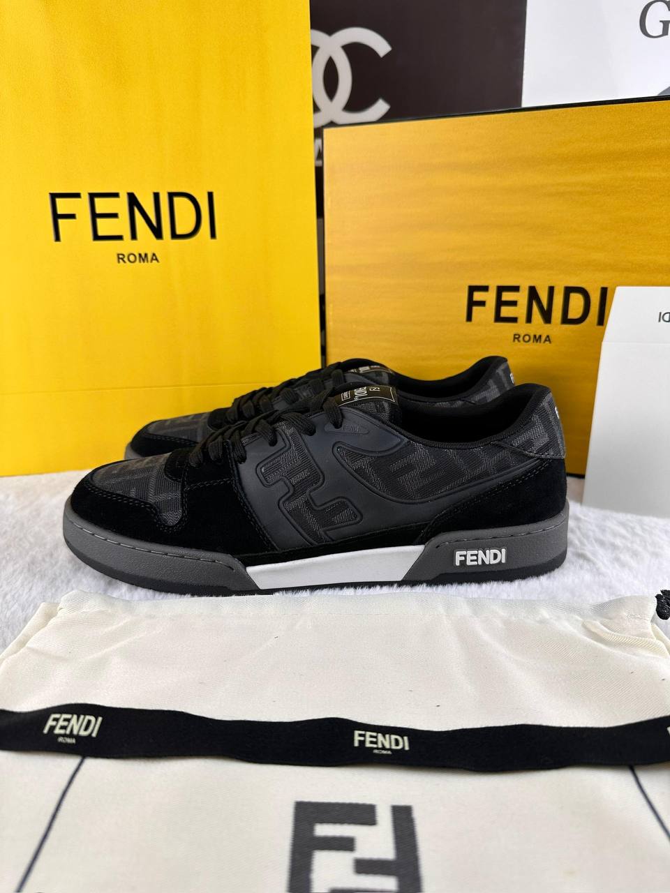 Fendi FF Erkek Match Sneaker - Glimmer of Luxury